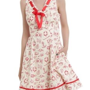 Hell Bunny White and Red Mini Dress